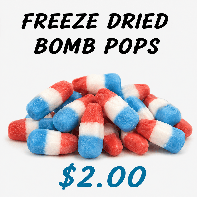 Freeze-Dried Bomb Pops — $2 add-on